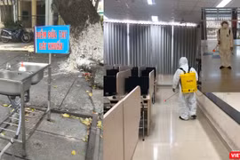 Công tác phòng dịch COVID-19 tại các trường Đại học trên địa bàn TP.HCM (Ảnh: Hòa Bình) 