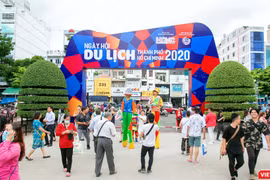 Ngày hội Du lịch – Liên hoan món ngon các nước 2020 đang diễn ra tại TP.HCM sau những ảnh hưởng nặng nề từ đại dịch COVID-19 (Ảnh: Phương Thảo) 