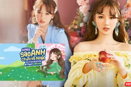 Nữ ca sĩ AMEE (Huyền My) công bố ca khúc: “Sao anh chưa về nhà” phiên bản chống dịch COVID-19 (Ảnh: HB ghép)