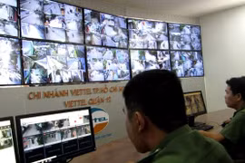 Hàng ngàn "mắt thần" camera an ninh giúp giảm hẳn nạn trộm cướp ở TP.HCM (Ảnh: CATP) 