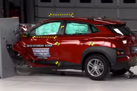 Nếu không xét tới khả năng chiếu sáng, Hyundai Kona 2018 vẫn là một chiếc xe rất an toàn. (Ảnh: IIHS)