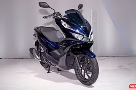 Mẫu xe PCX Hybrid được Honda lần đầu tiên giới thiệu tại triển lãm Tokyo Motor Show 2017. (Ảnh: Ngô Minh) 