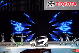 i-ROAD concept hứa hẹn sẽ là một phương tiện di chuyển đô thị của tương lai (Ảnh: Ngô Minh)