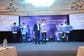 Nguyễn Ngọc Trung, sinh viên Ngành Kỹ thuật phần mềm – trường Đại học FPT, giành giải nhất cuộc thi.