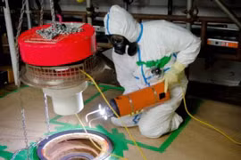 Robot Avexis đang được triển khai để dọn dẹp hầm chứa chất thải hạt nhân Magnox Swarf. (Nguồn: world-nuclear-news.org)