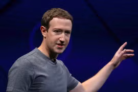 Facebook CEO Mark Zuckerberg. Ảnh Getty
