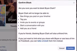 Bạn có thể chặn những người gây phiền hà cho mình trên Facebook