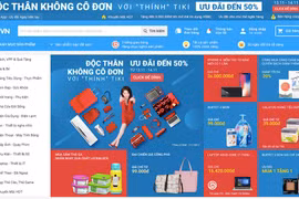 Một phần giao diện website Tiki.vn - Ảnh chụp màn hình