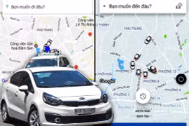 "Cuộc chiến" của taxi truyền thống với Grab, Uber chưa có hồi kết khi các bên đều không nhìn cùng một hướng Ảnh ghép: TẤN THẠNH