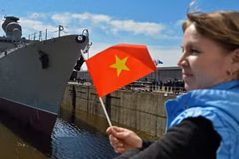 Nga đã hạ thủy tàu khinh hạm "Gepard 3.9" thứ tư cho Hải quân Việt Nam (ảnh: Sputnik)