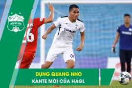 Dụng Quang Nho là cái tên nổi bật nhất trong đoàn quân HLV Đinh Thế Nam ở giải U23 Đông Nam Á vừa qua. Ảnh HAFC.