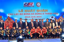CLB bóng đá Đông Á Thanh Hoá phấn đấu đạt thành tích cao hơn năm 2021 (hạng 5). Ảnh QT.