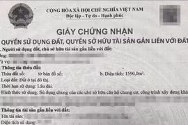 Bản sao sổ đỏ