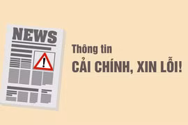 Thông tin cải chính, xin lỗi