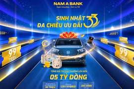 Sinh nhật 33 năm Nam A Bank: Hoàn tiền mỗi ngày, cơ hội trúng xe Honda CR-V trị giá 1,3 tỷ đồng
