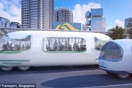 Mô hình xe bus không người lái ở Singapore