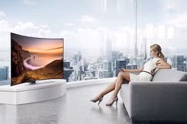 TV màn hình cong ngày càng được ưa chuộng.
