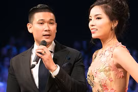 Hoa hậu Kỳ Duyên và bạn trai trong buổi đấu giá trang phục