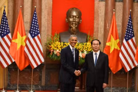 Video: Lễ đón Tổng thống Obama tại Phủ Chủ tịch