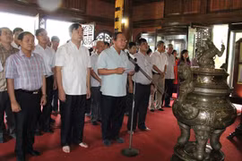 Bộ trưởng Trương Minh Tuấn dọc diễn văn tại Đền thờ Bác Hồ - ATK Định Hóa