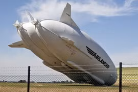Airlander 10 - máy bay lớn nhất thế giới đã gặp tai nạn ngay trong chuyến thử nghiệm thứ hai.