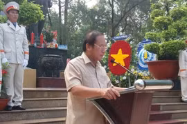 Bộ trưởng Trương Minh Tuấn phát biểu tại Lễ tưởng niệm.