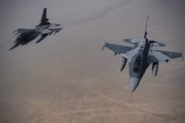 Các máy bay chiến đấu F-16 quân đội Iraq. Ảnh South Front.