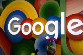 Logo tại trụ sở chính của Google ở Mountain View, California, Mỹ ngày 26/9/2022. Ảnh Tayfun Coskun/Anadolu.