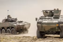 Xe thiết giáp chở quân Rosomak của quân đội Ba Lan,. Ảnh Military Ukraine. 