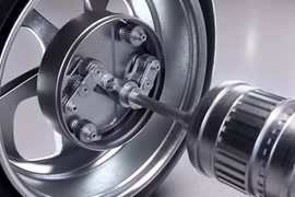 Bộ truyền động xe điện với hệ thống bánh răng hành tinh Uni Wheel. Ảnh Hyundai