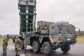 Hệ thống phòng không Patriot MIM-104 do Đức cung cấp. Ảnh Kyiv Post.