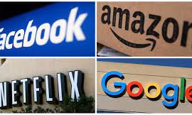 Các công ty BigTech Mỹ chiếm phần lớn lưu lượng truy cập internet châu Âu. Ảnh CNBC