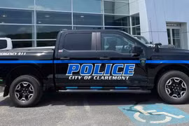 Xe cảnh sát bán tải EV của Ford. Ảnh: Sở cảnh sát Claremont