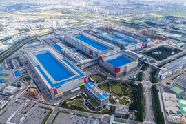 Nhà máy sản xuất chip của Samsung Electronics tại Pyeongtaek, Hàn Quốc ngày 7/9/2022. Ảnh Reuters