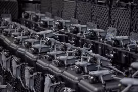 Các máy bay không người lái (UAV) DJI Mavic 3T Thermal, chuẩn bị chuyển giao cho quân đội Ukraine. Ảnh Military Leak
