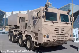 Pháo phản lực – tên lửa Chunmoo K239 K của Arab Saudi. Ảnh Army Recognition.