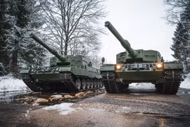 Xe tăng Leopard 2A4 do công ty Rheinmetall sản xuất. Ảnh Army Recognition.