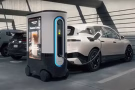 Robot sạc xe điện Ziggy sẽ được triển khai trong sân bay. Ảnh Interesting Engineering