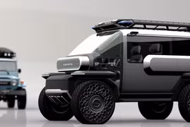 Xe địa hình thám hiểm Mặt trăng Baby Lunar Cruiser chạy điện của Toyota. Ảnh Toyota