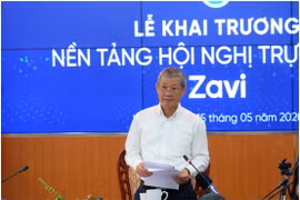 Thứ trưởng Nguyễn Thành Hưng phát biểu tại lễ khai trương