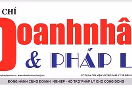 Măng sét Tạp chí Doanh nhân và Pháp lý.
