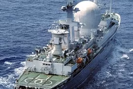 Tàu Nguyên soái Krylov của hải quân Nga (Ảnh: Sputnik)