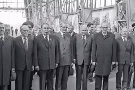 Các thành viên Bộ Chính trị và BCH TƯ Đảng CS LX năm 1981.