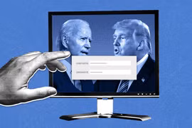 Chiến dịch của Tổng thống Trump và ứng cử viên Joe Biden là mục tiêu chính trong vụ tấn công mới này. (Ảnh: CNN)