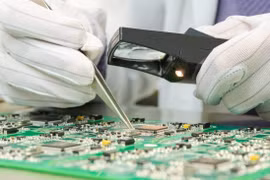 Việc sản xuất chất bán dẫn của Trung Quốc đã tăng mạnh vào năm 2020 bất chấp những trở ngại từ các lệnh thắt chặt hạn chế của Mỹ. Ảnh: SCMP