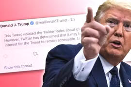 Mặc dù kêu gọi người biểu tình "về nhà" nhưng ông Trump đã nói thêm rằng ông yêu mến họ. Ảnh: BBC