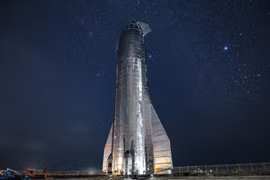 Nguyên mẫu SN1 của tàu vũ trụ Starship. Ảnh: Engadget