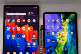 Máy tính bảng Samsung thất thế trước Apple (Ảnh: Gizmochina)