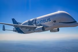 Chiếc máy bay Airbus Beluga XL (Ảnh: CNN)