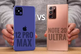 iPhone 12 Pro Max vs Samsung Galaxy Note 20 Ultra (Ảnh: Youtube)